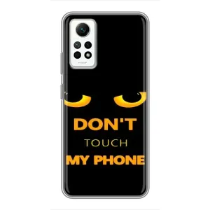 Чехол с Прикольным принтом на Xiaomi Redmi Note 12 Pro (4g) (Не трогай мой телефон)