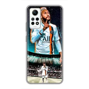 Силиконовый Чехол Xiaomi Redmi Note 12 Pro (4g) (Неймар ПСЖ)