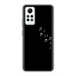 Чохол з картинками на чорному фоні для Xiaomi Redmi Note 12 Pro (4g) (Ноти)