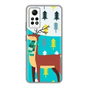 Силіконовий бампер з картинкою звірів для Xiaomi Redmi Note 12 Pro (4g) (Олень із шарфом)
