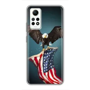 Чохол Прапор USA для Xiaomi Redmi Note 12 Pro (4g) (Орел і прапор)