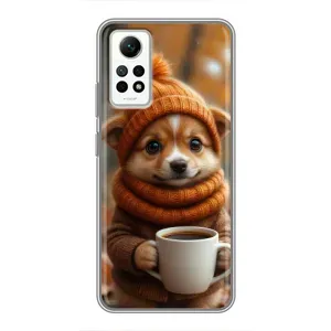 Друкований чохол 'Звірята з кавою' для Xiaomi Redmi Note 12 Pro (4g) (Песик з кавою)