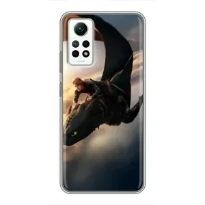 Чехол дракон Беззубик для Xiaomi Redmi Note 12 Pro (4g) (Полет Беззубика)