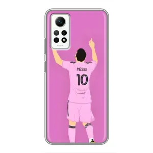 Чехлы Лео Месси в Майами на Xiaomi Redmi Note 12 Pro (4g) (Празднование Месси)