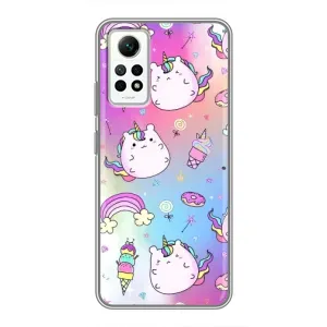 Чехол Unicorn на Xiaomi Redmi Note 12 Pro (4g) (Радуга и Единорог)