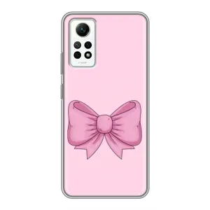 Чехол банты для Xiaomi Redmi Note 12 Pro (4g) (Розовый бантик)