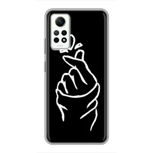 Чехлы (Знак сердечка) на Xiaomi Redmi Note 12 Pro (4g) (Сердце на черном)