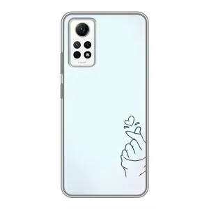 Чехлы (Знак сердечка) на Xiaomi Redmi Note 12 Pro (4g) (Сердце на голубом)