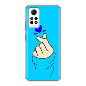 Чехлы (Знак сердечка) на Xiaomi Redmi Note 12 Pro (4g) (Сердце на синем)