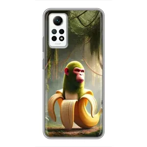 Чехол с мемами тралалело тралала для Xiaomi Redmi Note 12 Pro (4g) (Шимпанзини бананини)