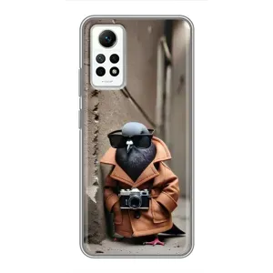 Чехол с мемами тралалело тралала для Xiaomi Redmi Note 12 Pro (4g) (Шпиониро голубио)