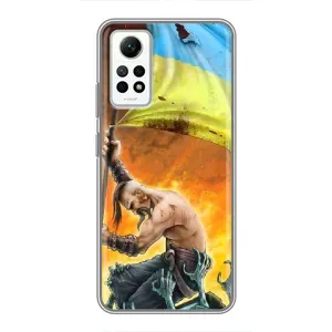 Чехол с картинкой (Патриотический КОЗАК) на Xiaomi Redmi Note 12 Pro (4g) (Сильный Козак)
