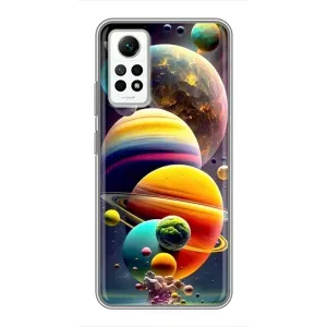 Чохол (ТПУ) з планетами на Xiaomi Redmi Note 12 Pro (4g) (Сонячна система)