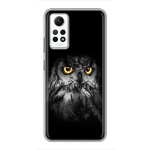 Чохли з принтом СОВИ для Xiaomi Redmi Note 12 Pro (4g) (Сова на чорному)