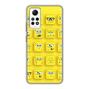 Силиконовый чехол Спанч Боб на Редми Нот 12 Про (4g) (Спанч-БОБ)