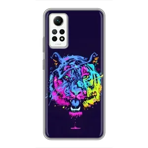 Силіконовий бампер з картинкою звірів для Xiaomi Redmi Note 12 Pro (4g) (Тигр-Арт)