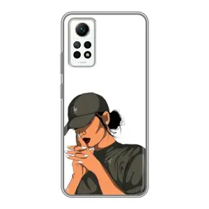 Силиконовый Чехол на Xiaomi Redmi Note 12 Pro (4g) с картинкой Стильных Девушек (В зеленом)