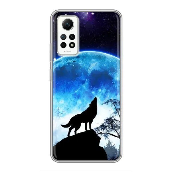 Чехол с рисунком «Воет на луну» для Xiaomi Redmi Note 12 Pro (4g) Чехол с рисунком «Воет на луну» для Xiaomi Redmi Note 12 Pro (4g)