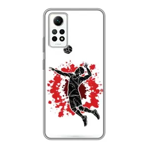 Чехлы с принтом Спортивная тематика для Xiaomi Redmi Note 12 Pro (4g) (Волейболист)