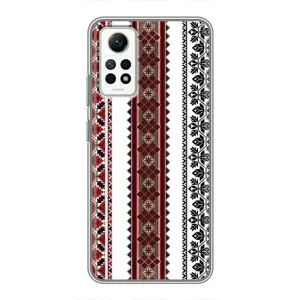 Силиконовый Чехол на Xiaomi Redmi Note 12 Pro (4g) с картинкой Вышиванки (Вышиваночки)