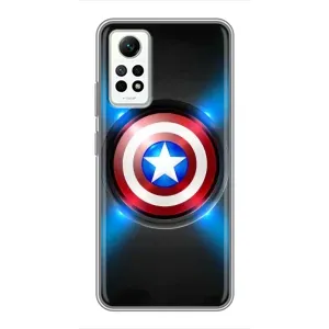 Чохол с Щітом Капітана Америки на Xiaomi Redmi Note 12 Pro (4g) (Яскраий Щит Капітана)