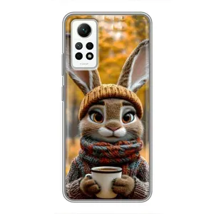 Друкований чохол 'Звірята з кавою' для Xiaomi Redmi Note 12 Pro (4g) (Зайчик з кавою)