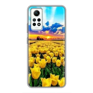 Чехлы с картинкой (Тюльпаны) на Редми Нот 12 Про (4g) (Желтые тюльпаны)
