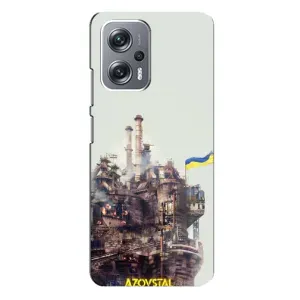 Чехлы на военную тематику для Xiaomi Redmi Note 12 Pro Plus (Азовсталь)