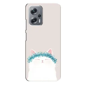 Чехол на тематику: Коты для Xiaomi Redmi Note 12 Pro Plus (Белый котик)