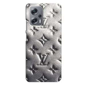 Текстурный Чехол Louis Vuitton для Редми Нот 12 Про Плюс (Бежевый ЛВ)