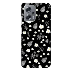 Чохли з тематикою "КВІТИ" на Xiaomi Redmi Note 12 Pro Plus (цвітіння на чорному)