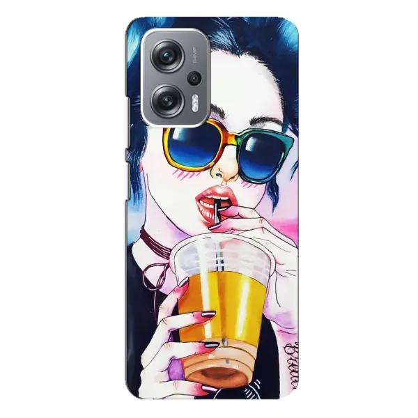 Чехол с рисунком «Девушка с коктейлем» для Xiaomi Redmi Note 12 Pro Plus Чехол с рисунком «Девушка с коктейлем» для Xiaomi Redmi Note 12 Pro Plus