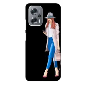 Чехол с картинкой Модные Девчонки Xiaomi Redmi Note 12 Pro Plus (Девушка со смартфоном)
