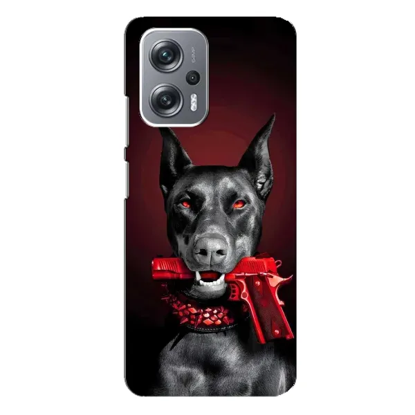 Чехол с рисунком «Доберман злой» для Xiaomi Redmi Note 12 Pro Plus