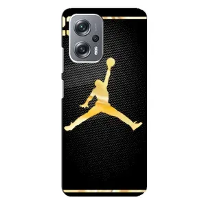 Силиконовый Чехол Nike Air Jordan на Редми Нот 12 Про Плюс (Джордан 23)