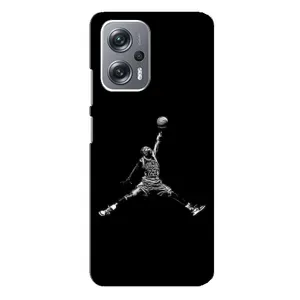 Силиконовый Чехол Nike Air Jordan на Редми Нот 12 Про Плюс (Джордан)