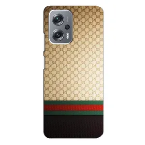 Чехлы Бренд GUCCI для Xiaomi Redmi Note 12 Pro Plus (Фон Гуччи)