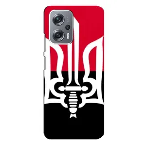Чехлы УПА (Красно-Чёрный) на Xiaomi Redmi Note 12 Pro Plus (Герб Украины)