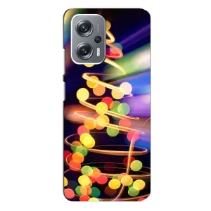 Чехол Новогодняя Елка на Xiaomi Redmi Note 12 Pro Plus (Гирлянды)