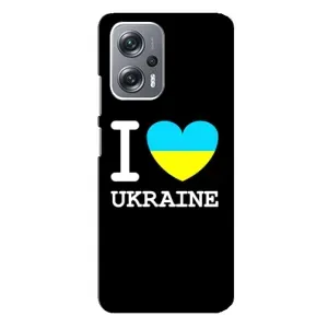 Чехол с Украинской символикой на Редми Нот 12 Про Плюс (I Love Ukraine)
