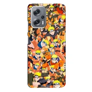 Чохли з принтом НАРУТО на Xiaomi Redmi Note 12 Pro Plus (Коллаж Наруто)