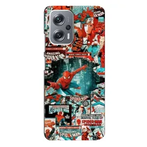 Чохол Супергерой Людина Павук на Xiaomi Redmi Note 12 Pro Plus (Комікси Людина Павук)
