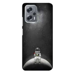 Силіконовый Чохол з принтом "Космонавти" на Xiaomi Redmi Note 12 Pro Plus (Космонавт романтик)