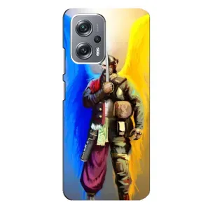 Чехол с картинкой (Патриотический КОЗАК) на Xiaomi Redmi Note 12 Pro Plus (Козак с крыльями)