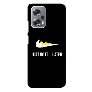 Силиконовый Чехол на Xiaomi Redmi Note 12 Pro Plus с картинкой Nike (Later)