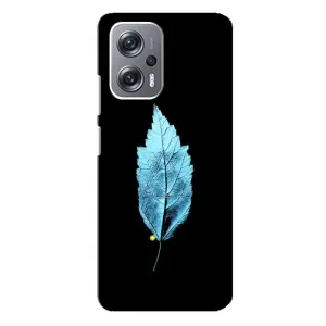 Чохол з картинками на чорному фоні для Xiaomi Redmi Note 12 Pro Plus (Листя)