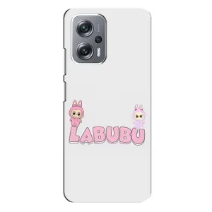 Чохол з принтом Лабубу для Xiaomi Redmi Note 12 Pro Plus (Логотип Лабубу)