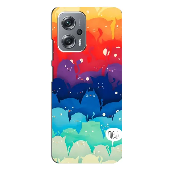 Чехол с рисунком «Mew» для Xiaomi Redmi Note 12 Pro Plus