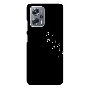 Чохол з картинками на чорному фоні для Xiaomi Redmi Note 12 Pro Plus (Ноти)