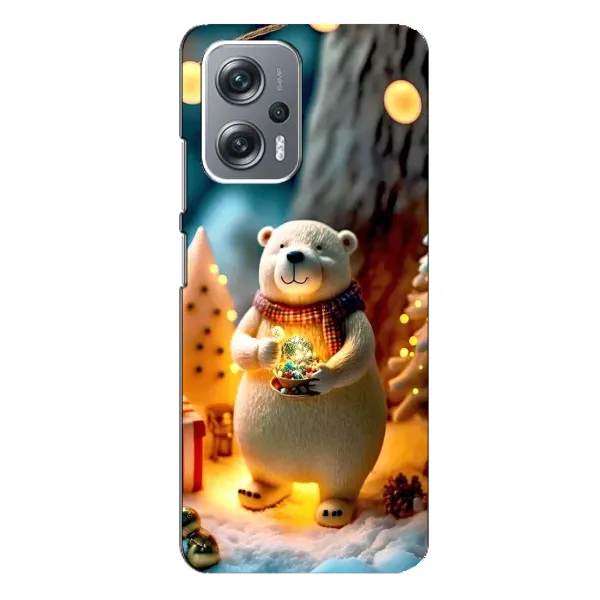 Чехол с рисунком «Новогодний ведмеженок» для Xiaomi Redmi Note 12 Pro Plus Чехол с рисунком «Новогодний ведмеженок» для Xiaomi Redmi Note 12 Pro Plus